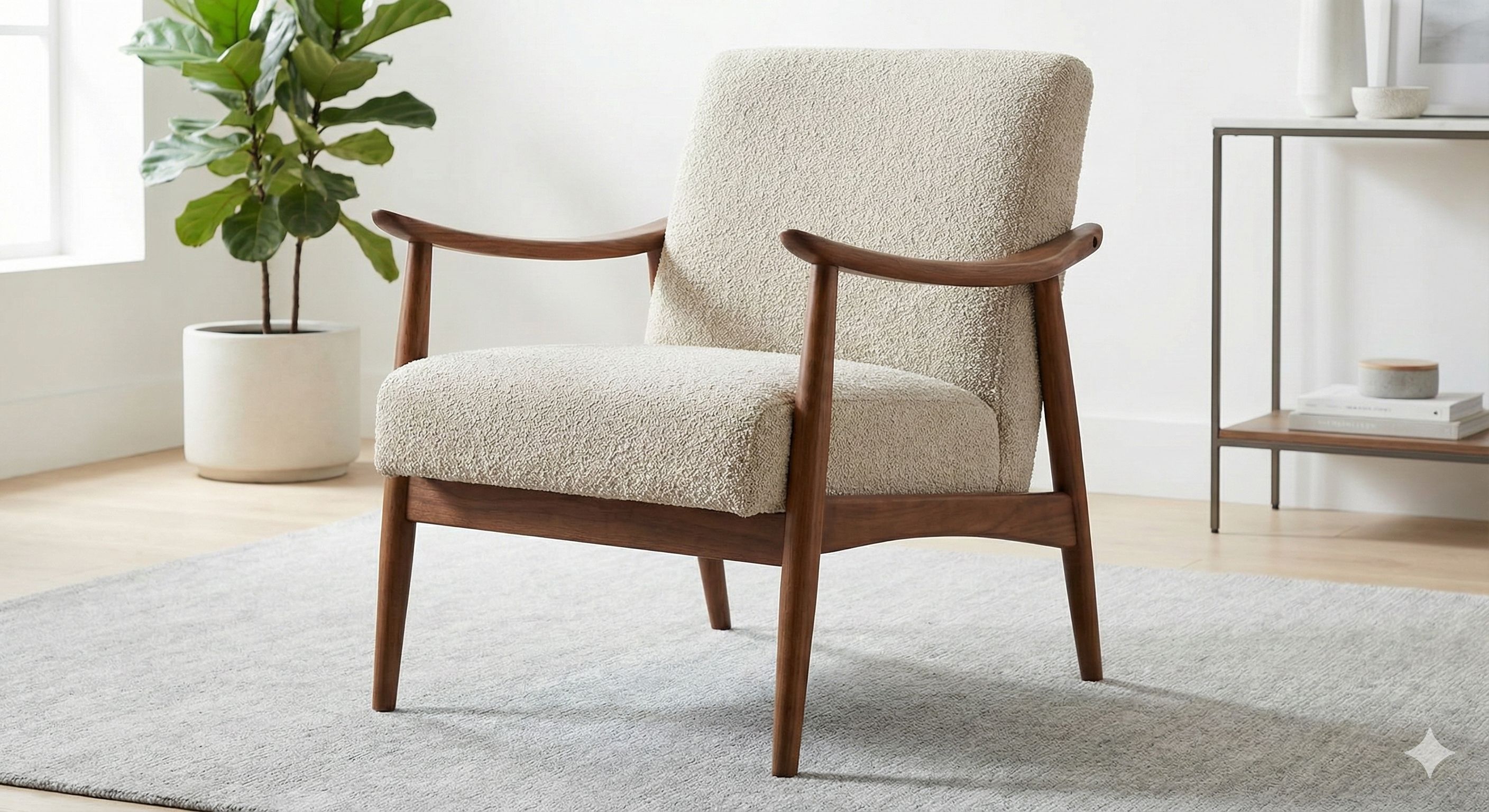 Larsen Mid-Century Accent Chair
