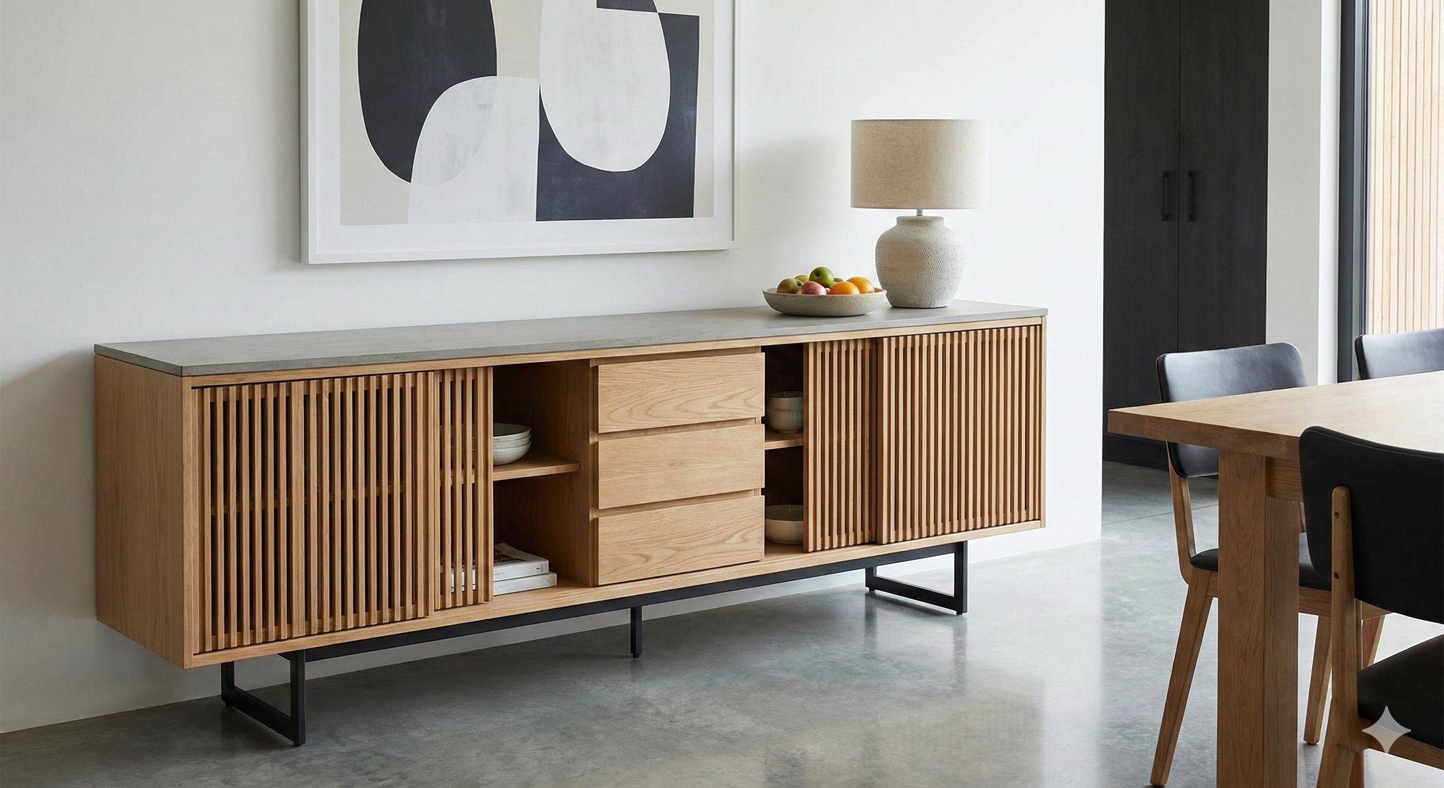 Avery Slatted Sideboard